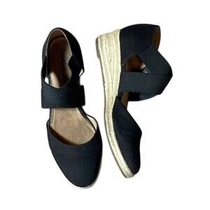 Life Stride Black Espadrille Flats. 8M